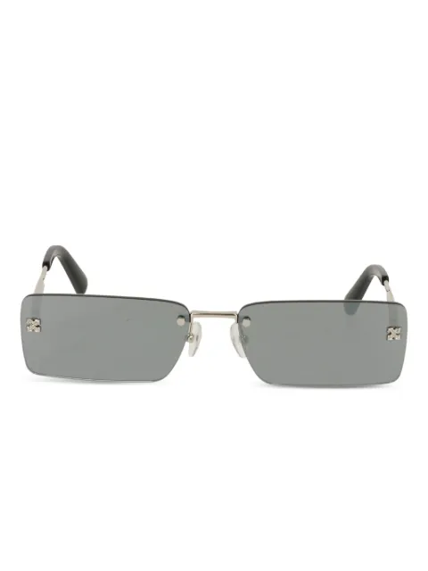 Off-White rectangle-lenses frameless sunglasses