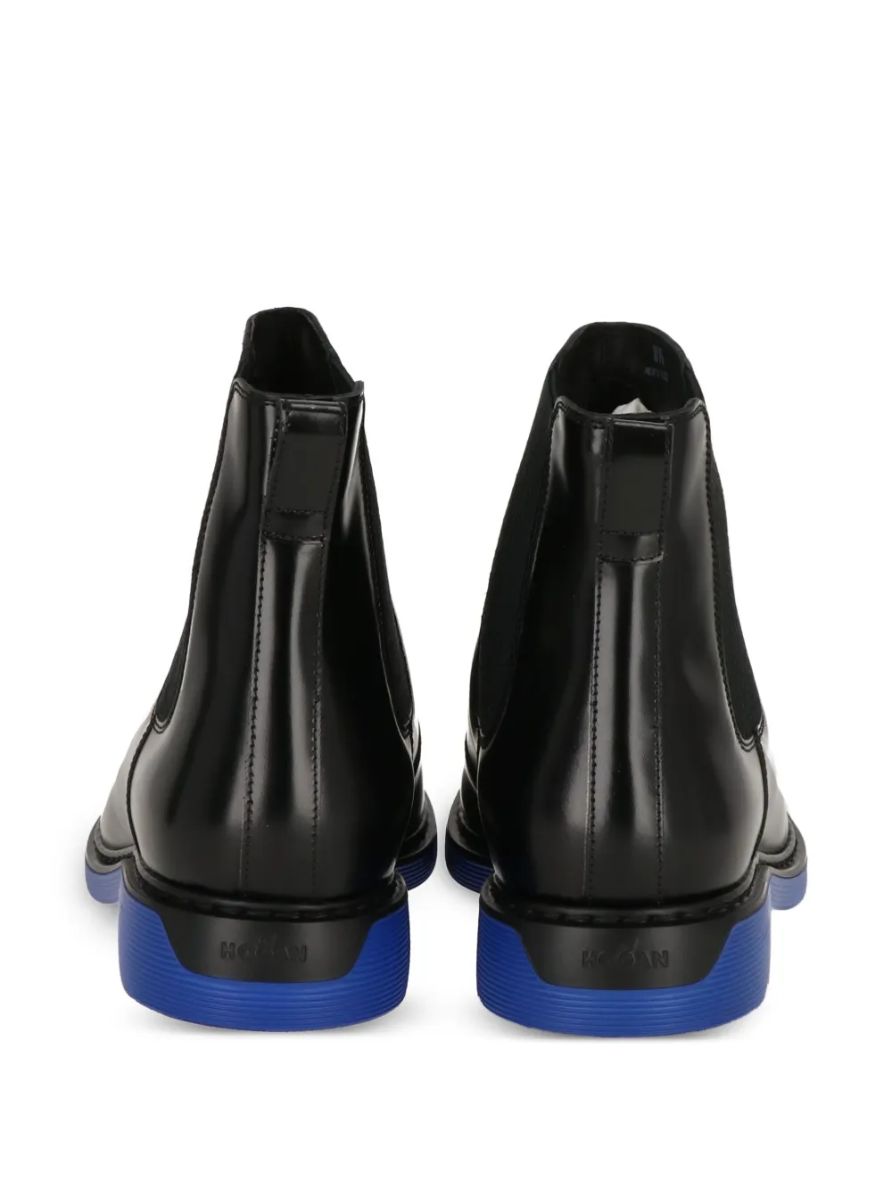 Hogan elastic-panel leather chelsea boots Black