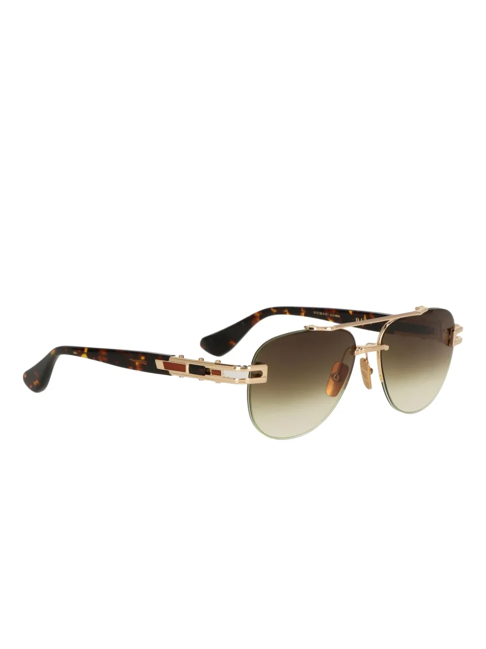 Dita Eyewear Zonnebril met piloten montuur Bruin