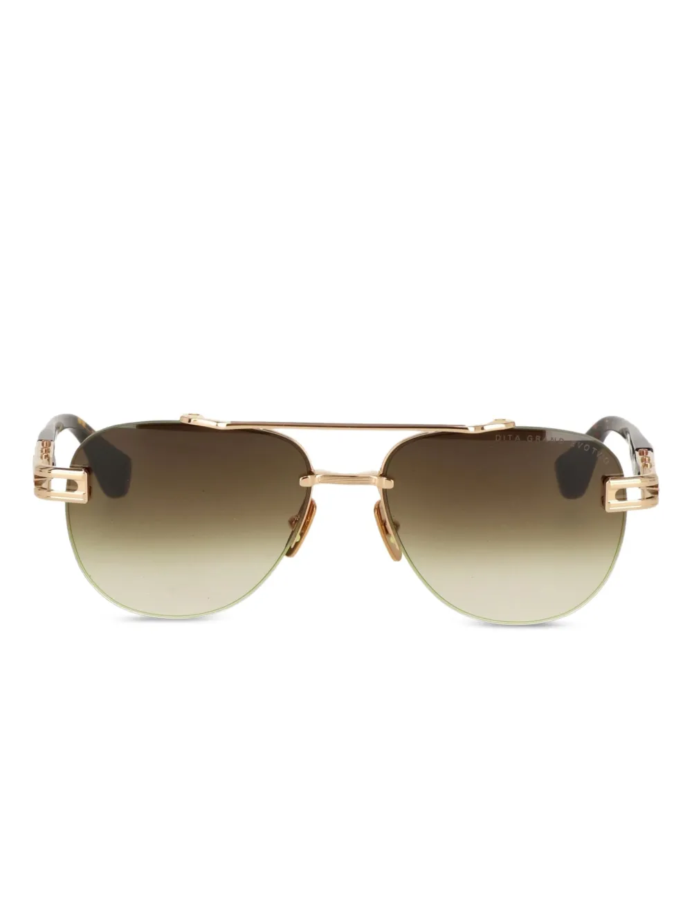 Dita Eyewear Zonnebril met piloten montuur Bruin