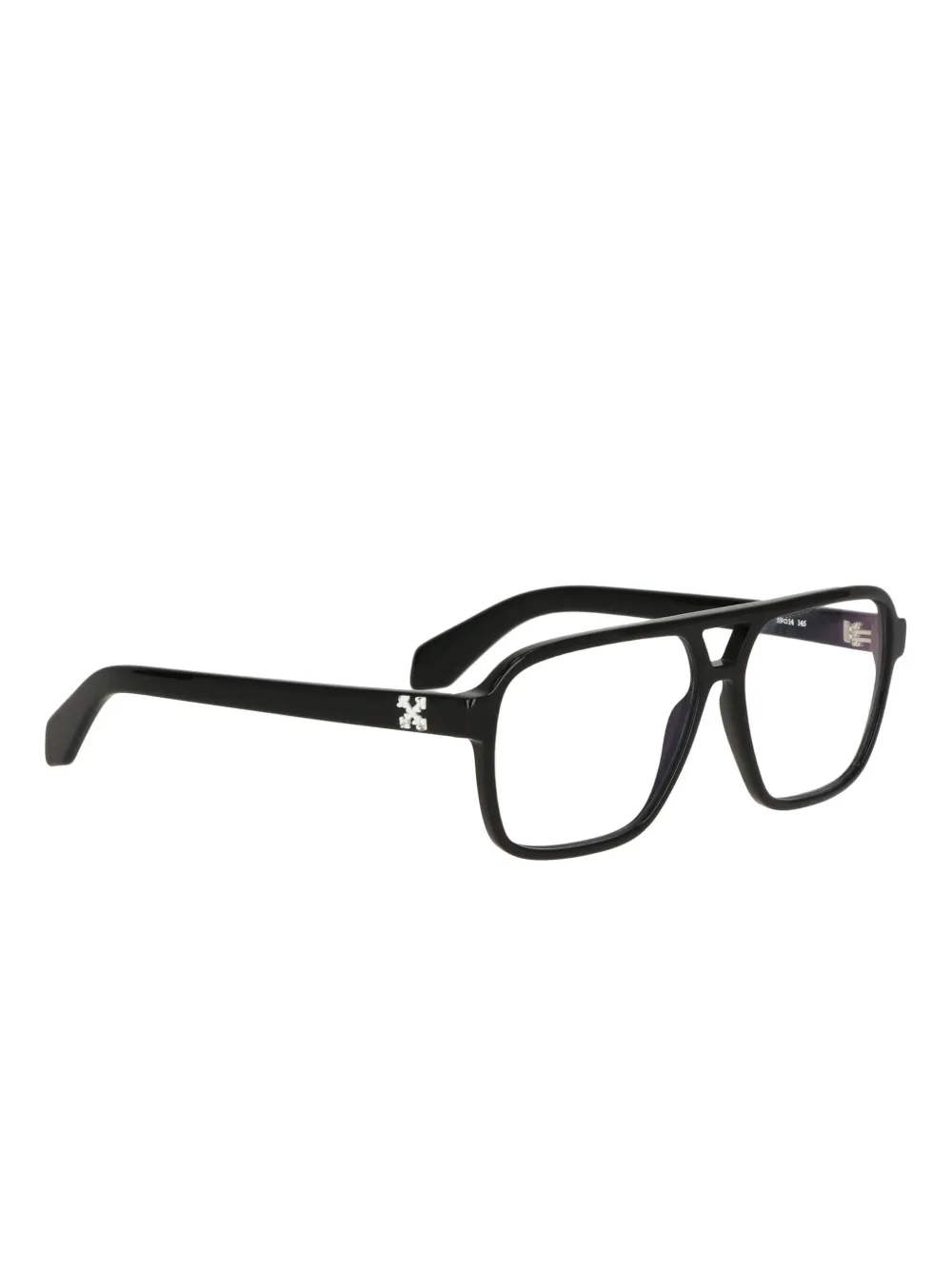 Off-White cross-detail rectangle glasses | Women | Image 2