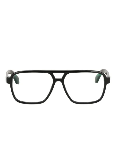 Off-White cross-detail rectangle glasses