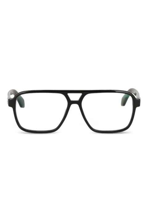 Off-White cross-detail rectangle glasses
