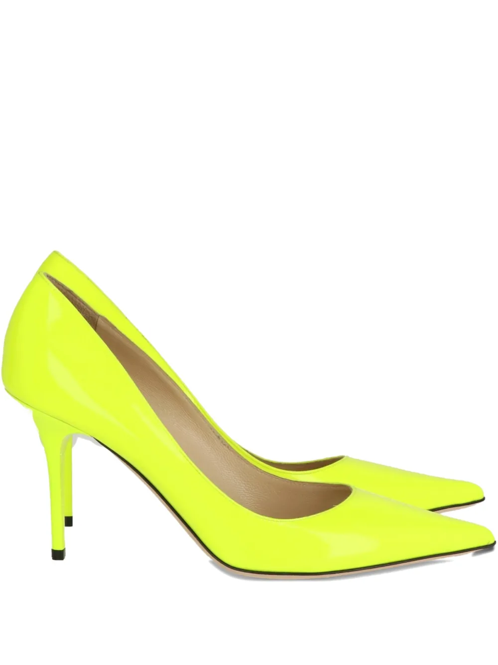 Jimmy Choo 100mm Pointed-toe Stiletto Pumps In Yellow