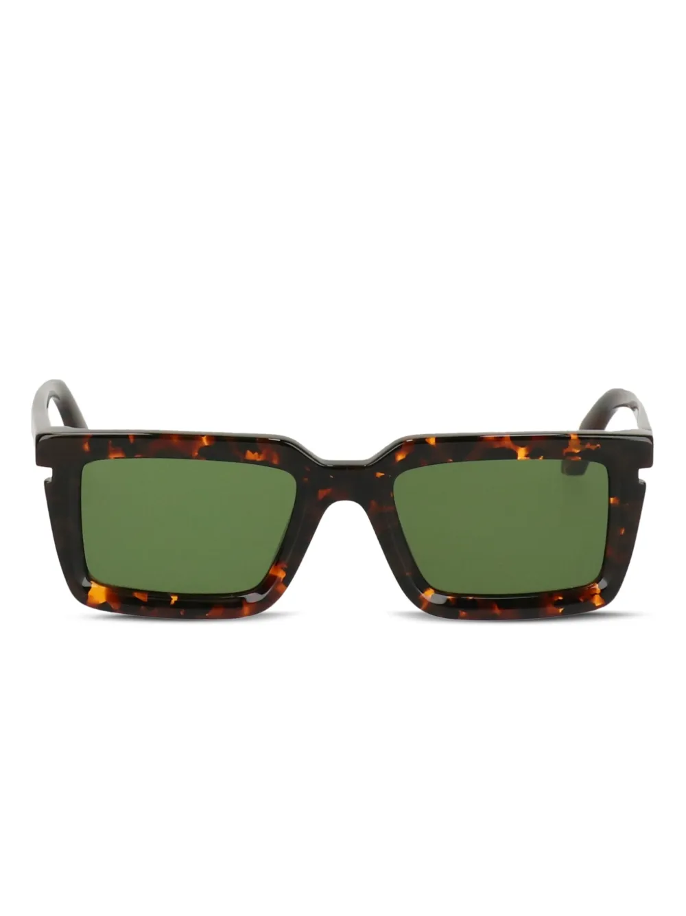 Off-white Tortoiseshell Square-frame Sunglasses In Black