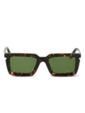 Off-White tortoiseshell square-frame sunglasses - Black