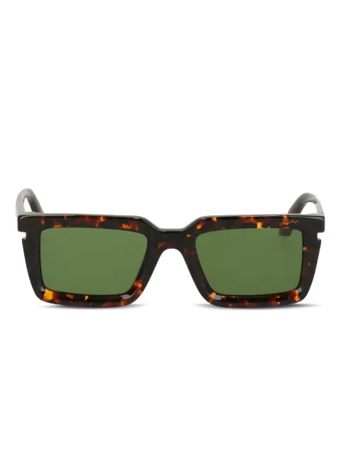 Off-White tortoiseshell square-frame sunglasses