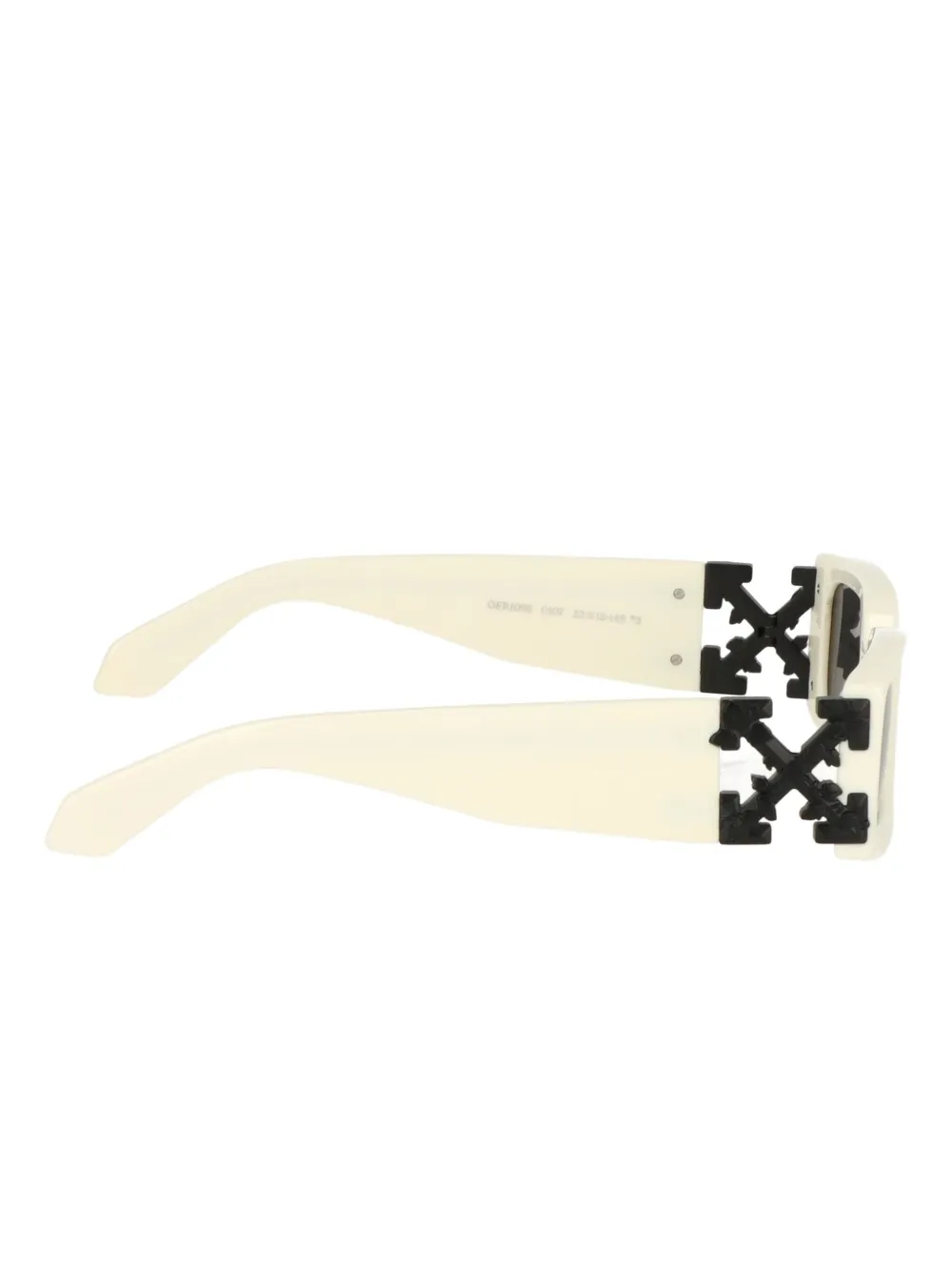 Off-white Arrow-detail Square-frame Sunglasses In Neutral