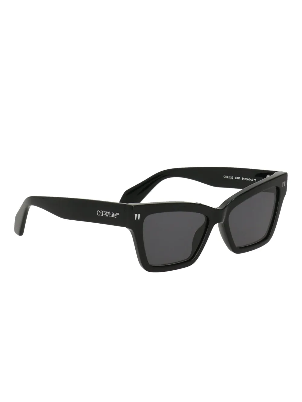 Off-white Geometric-frame Tinted Sunglasses In Black