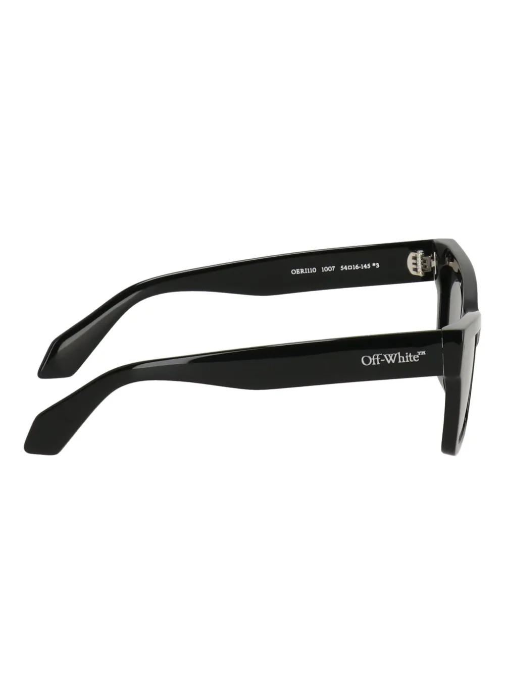 Off-white Geometric-frame Tinted Sunglasses In Black
