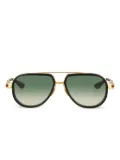 Luxury Supply Vastik gold-detail acetate sunglasses - Black
