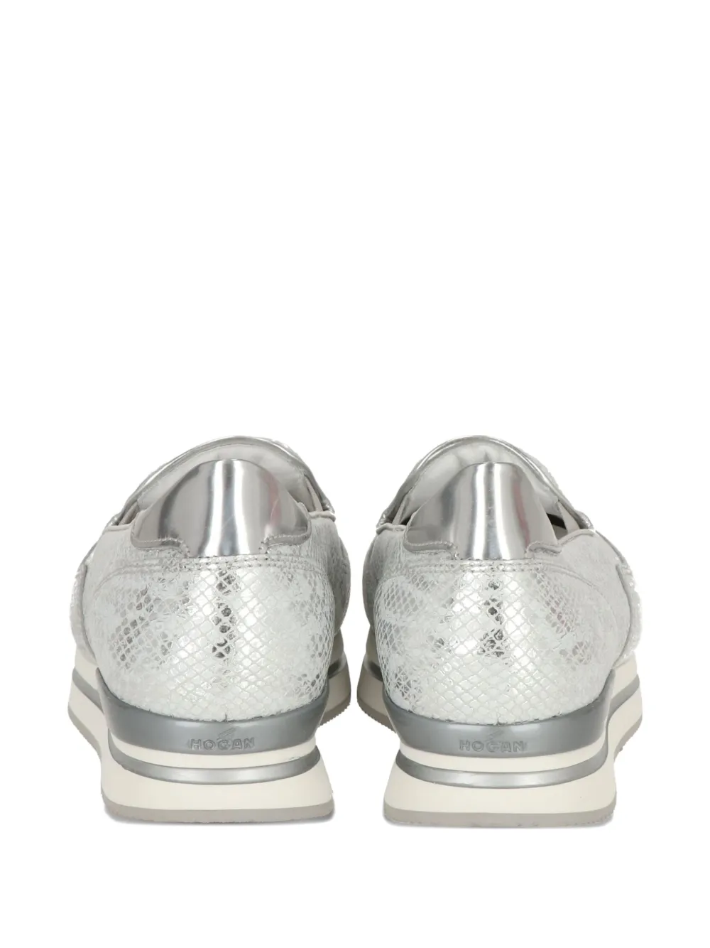Hogan Snakeskin-effect Slip-on Sneakers In White