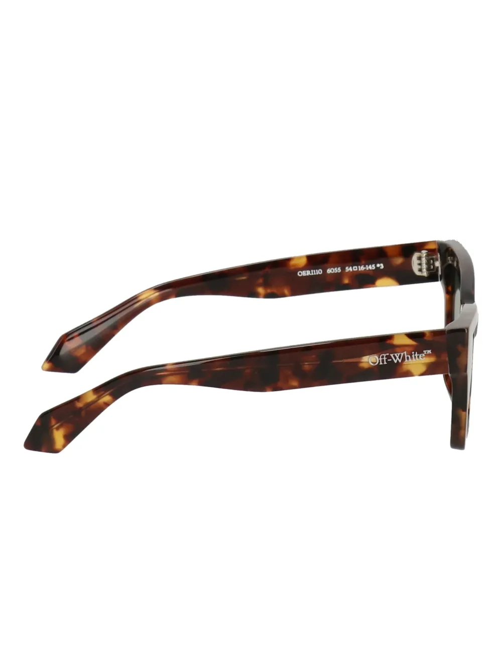Off-white Tortoiseshell Tinted-lenses Sunglasses In Brown