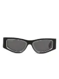 Off-White round-lenses tinted sunglasses - Black