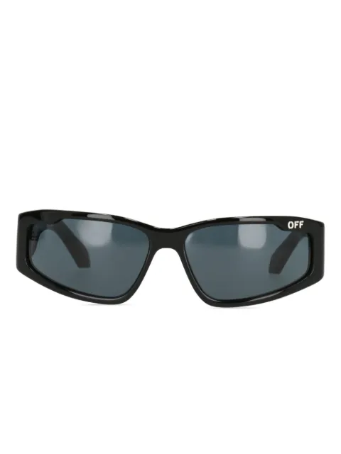 Off-White lentes de sol con armazón cuadrada y micas oscuras
