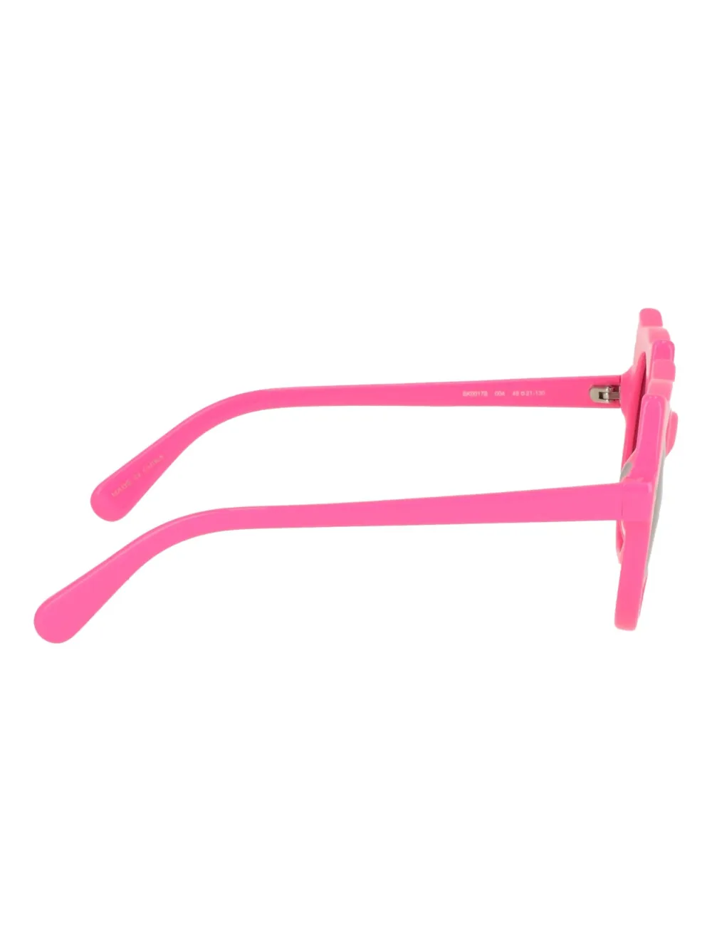 Stella McCartney Kids Zonnebril met rond montuur en kattenoren Roze