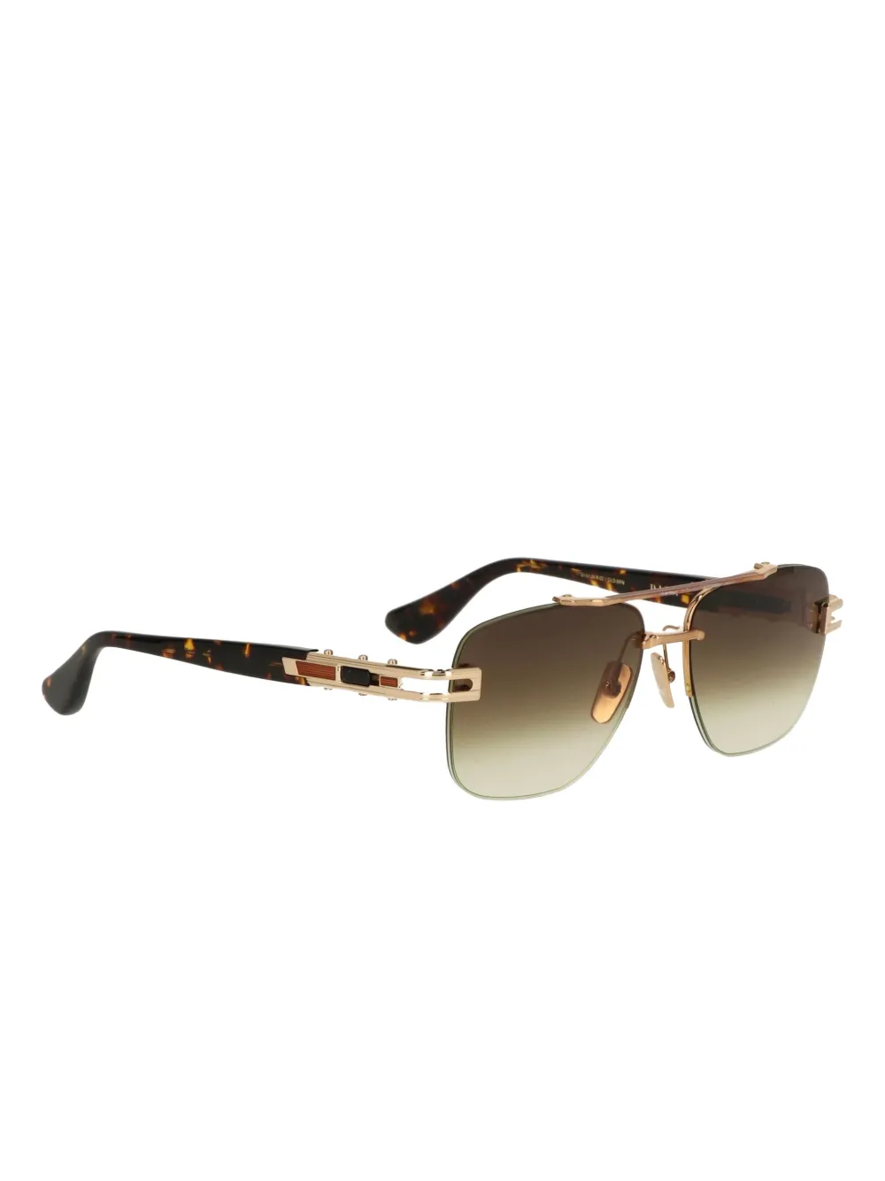 Luxury Supply Zonnebril met schildpadschild-effect en kleurverloop Bruin