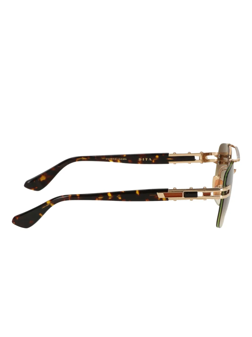Luxury Supply Zonnebril met schildpadschild-effect en kleurverloop Bruin