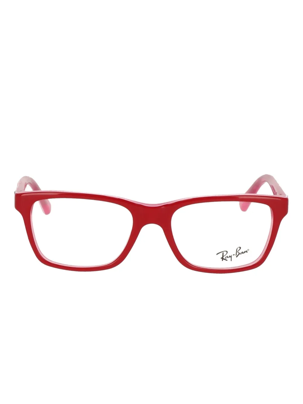 RAY-BAN JUNIOR rectangular-frame glasses Rood