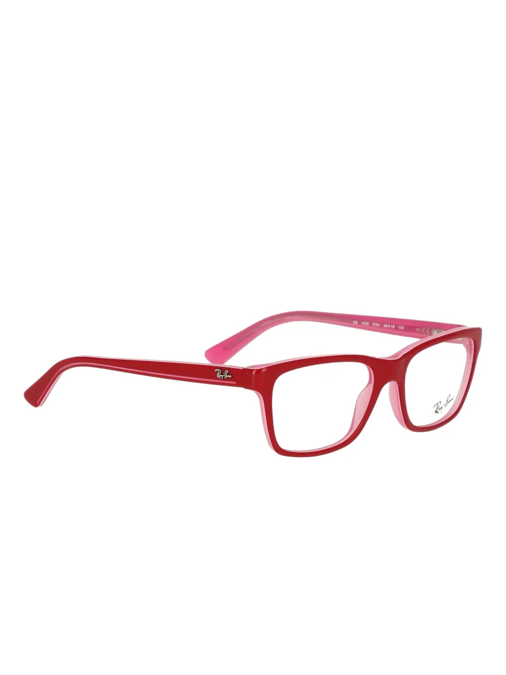 RAY-BAN JUNIOR rectangular-frame glasses Rood
