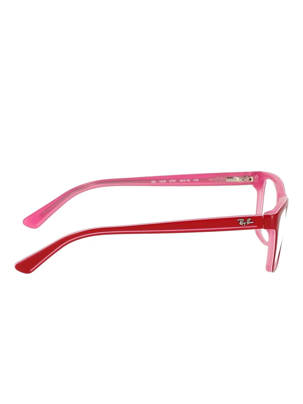 RAY-BAN JUNIOR rectangular-frame glasses Rood
