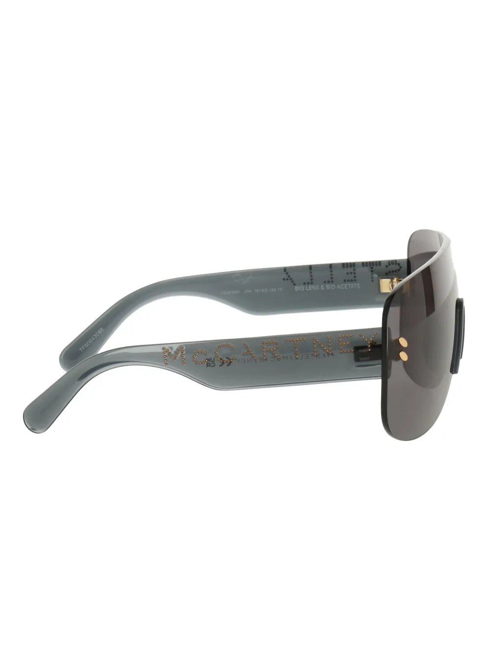 Stella Mccartney Shield Frame Sunglasses In Black