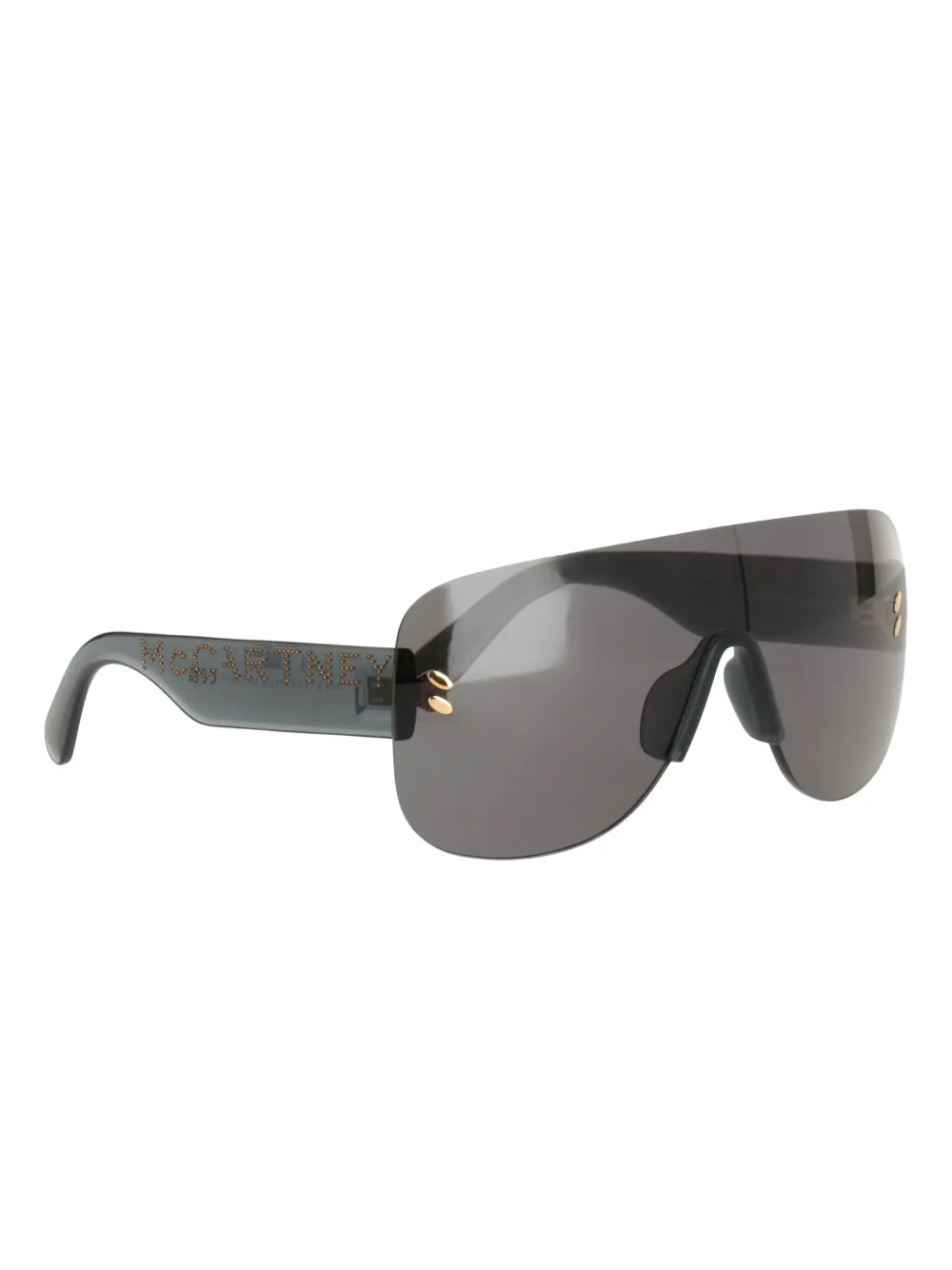 Stella Mccartney Shield Frame Sunglasses In Black