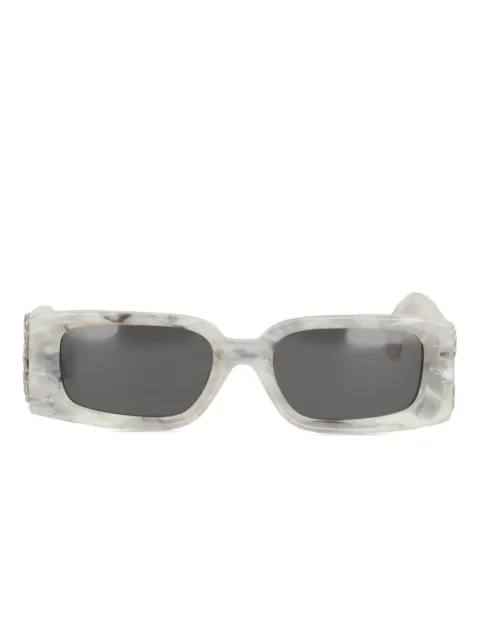 Off-White marbled-effect arrow-logo sunglasses
