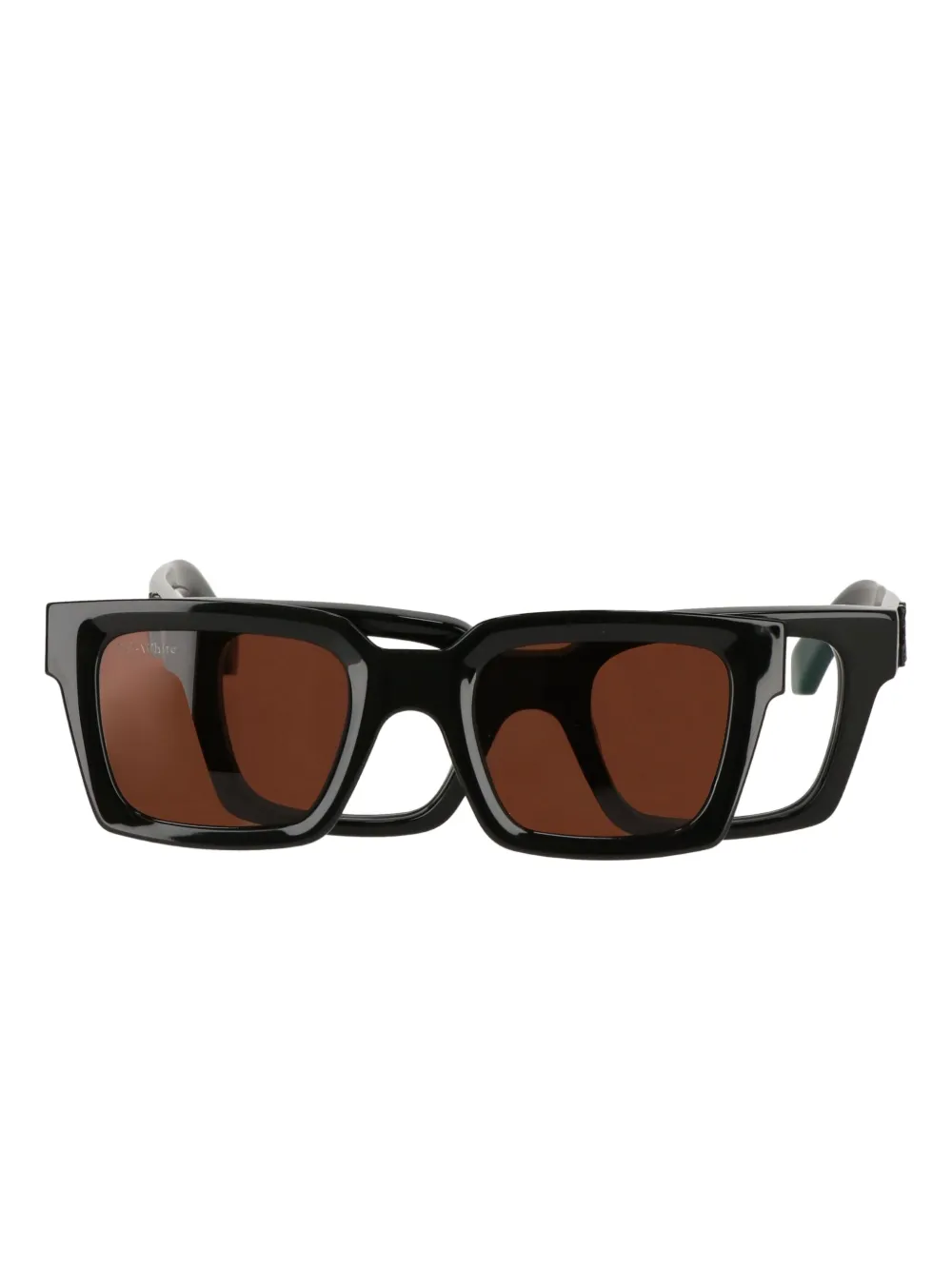 Off-white Square-frame Tinted Sunglasses In Black