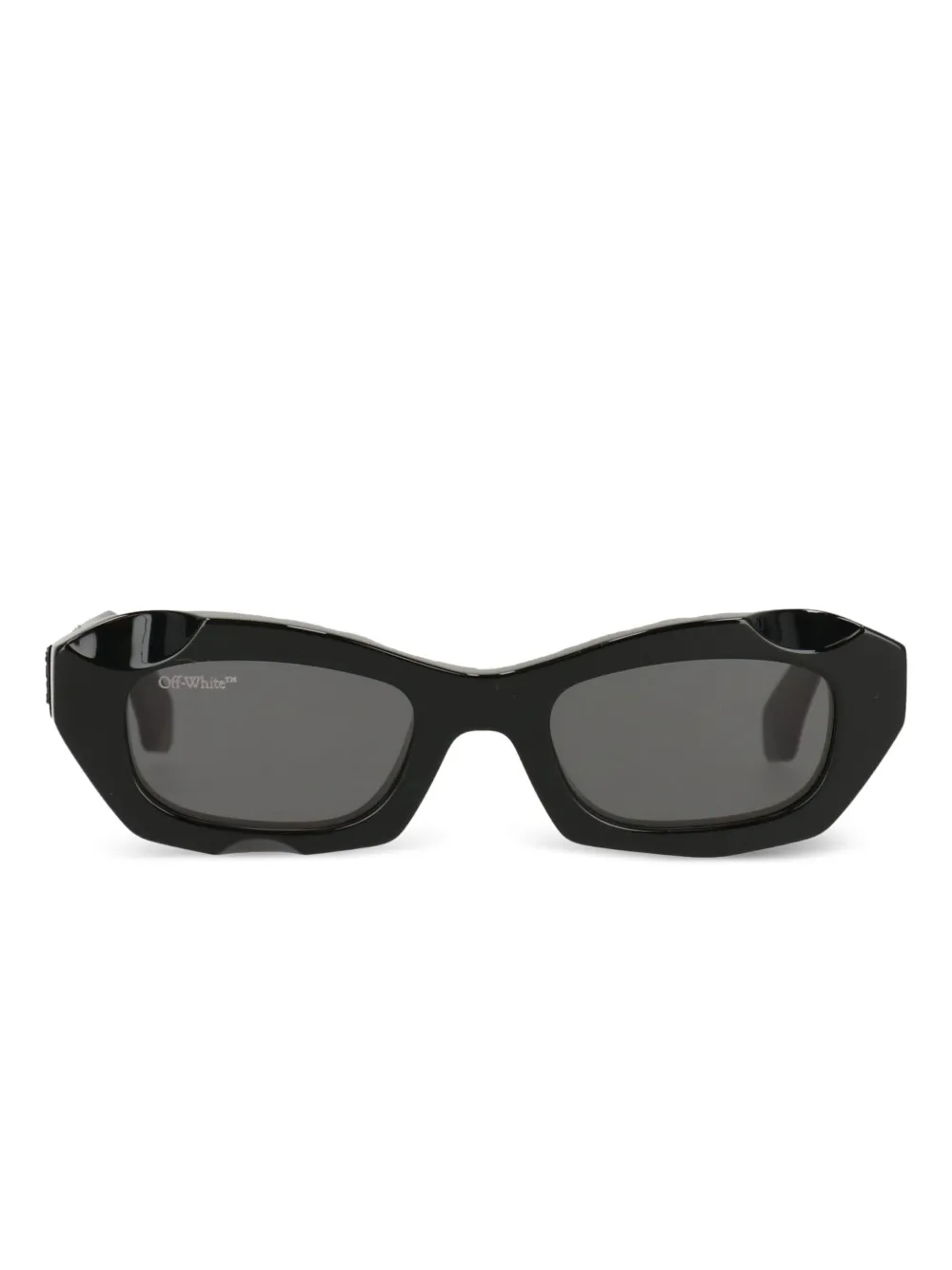 Off-white Oval-frame Tinted Sunglasses In Black