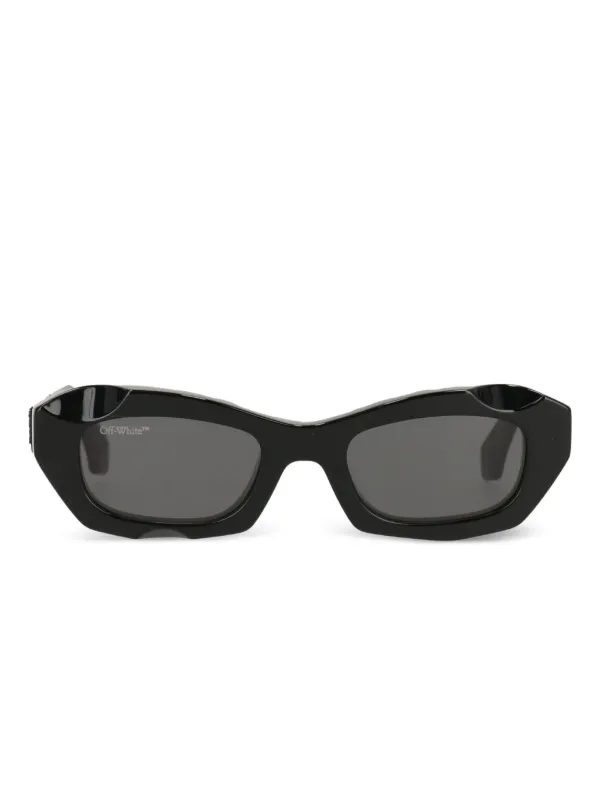 Off-White Eyewear オーバルフレーム サングラス | ブラック | FARFETCH JP