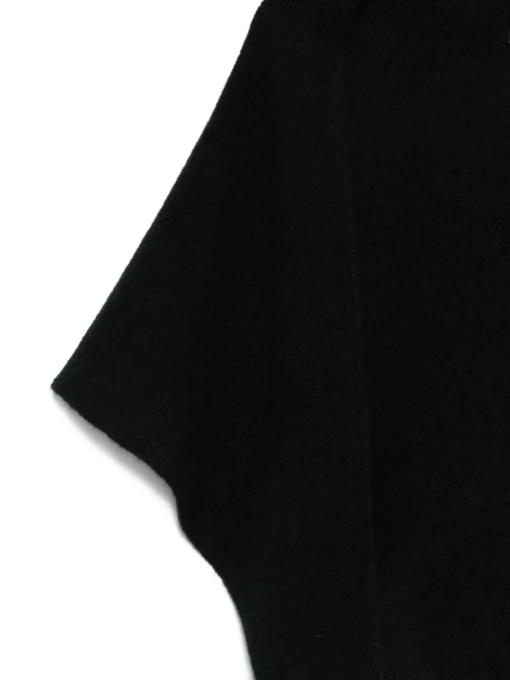 Roberto Collina Triangular Cashmere-blend Scarf In Black