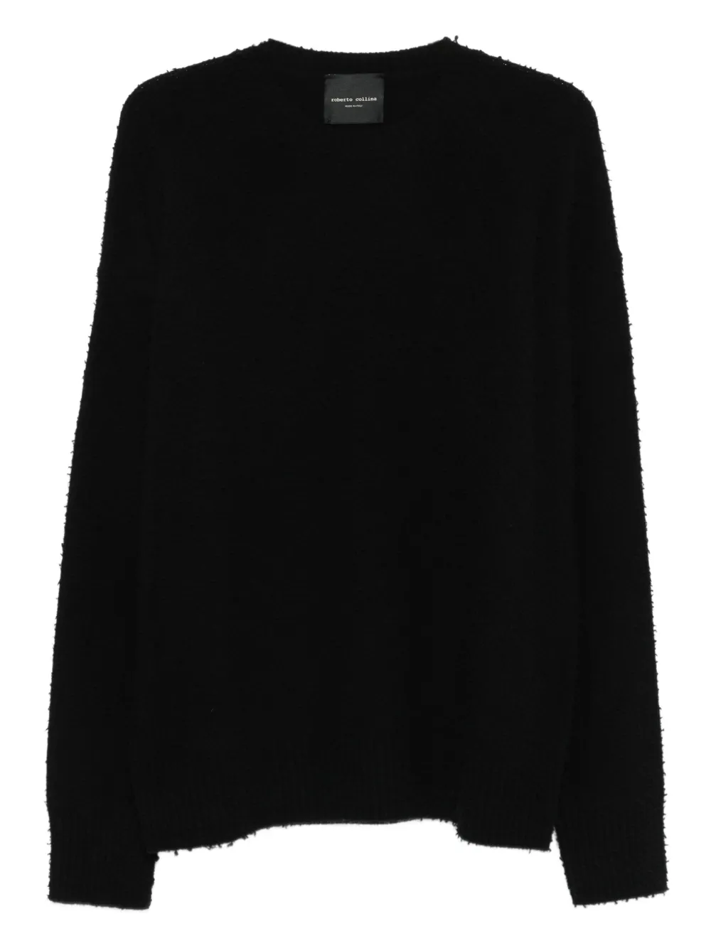 Roberto Collina crew-neck merino-wool sweater | Black | Image 1
