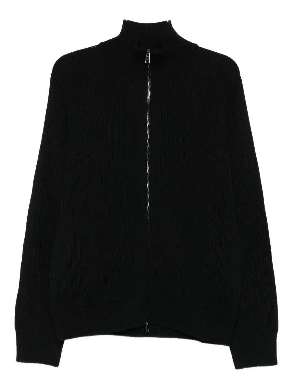 Roberto Collina zip-front merino-wool cardigan Zwart