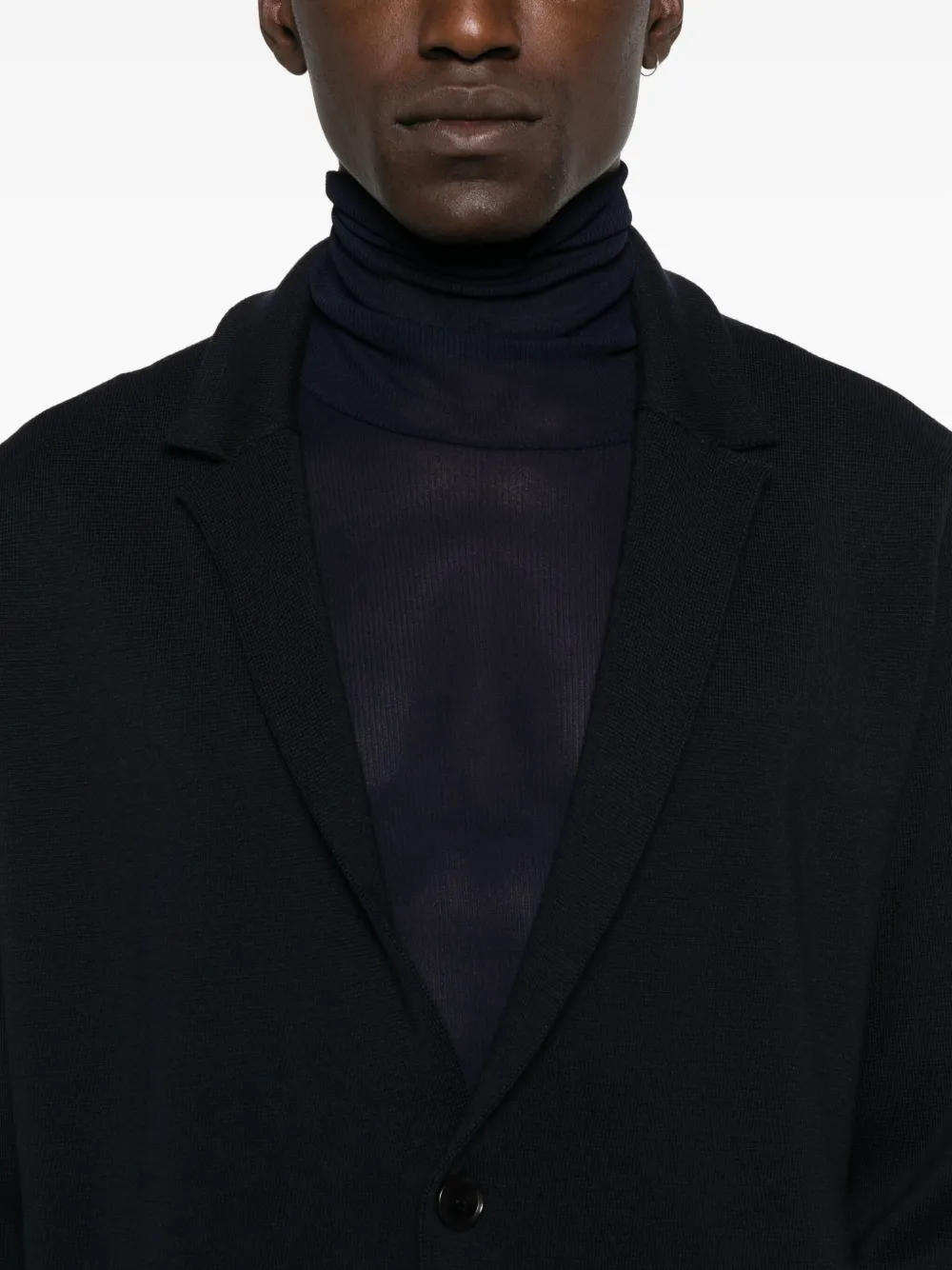 Roberto Collina two-button patch-pocket blazer Blauw