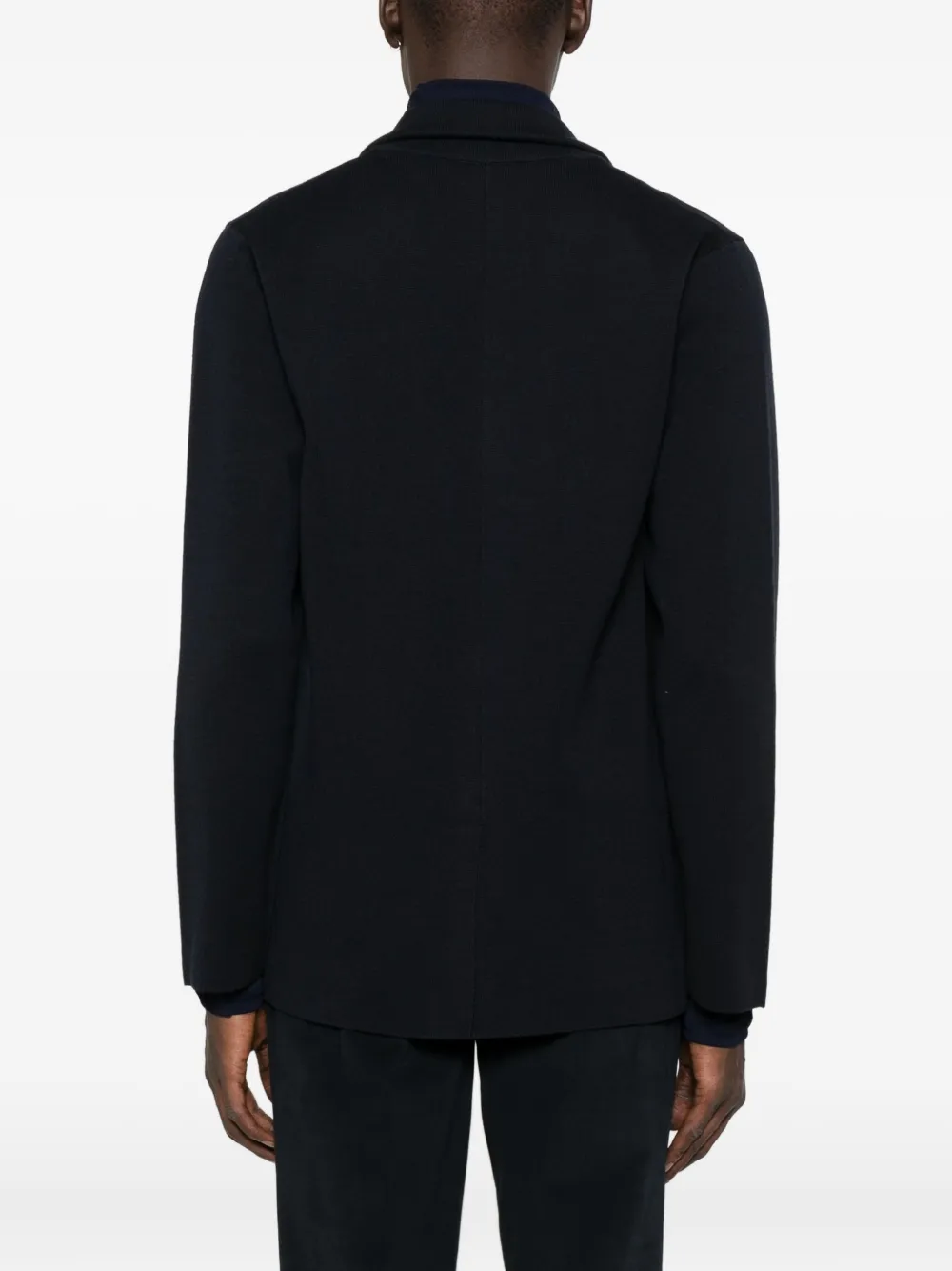 Roberto Collina two-button patch-pocket blazer Blauw