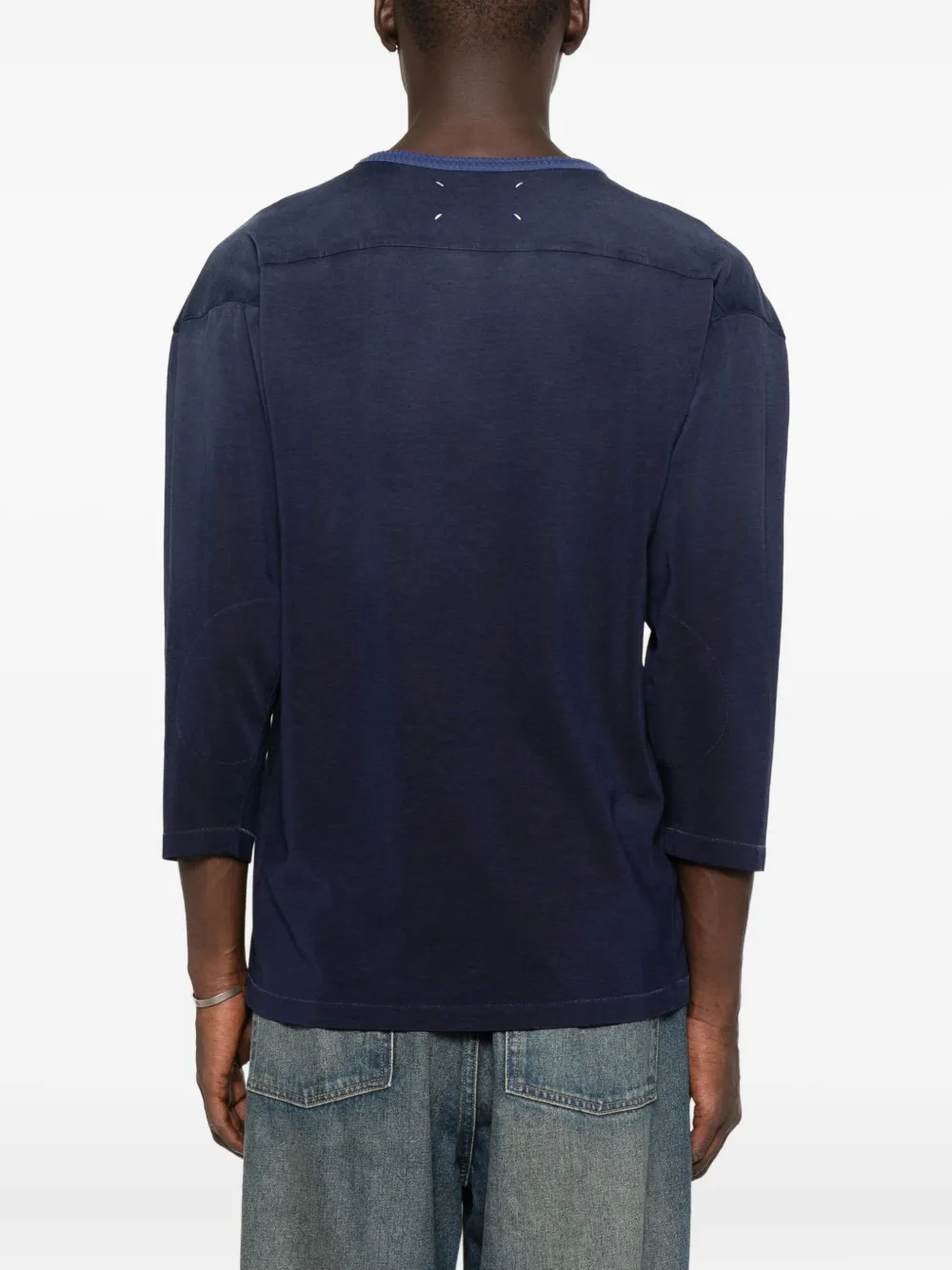 Maison Margiela football-print T-shirt Blauw