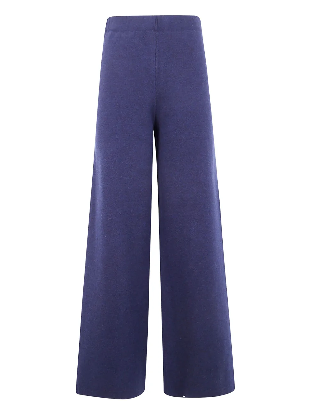 anne claire elasticated-waist wool trousers - Blu