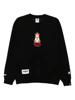AAPE BY *A BATHING APE® ロゴ スウェットシャツ | ブラック | FARFETCH JP