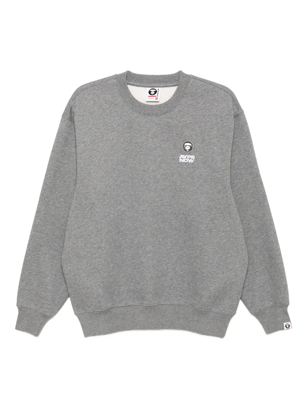 Aape By A Bathing Ape Logo-appliqué Sweatshirt In Gray