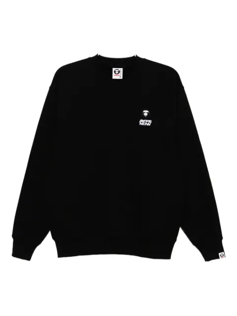 AAPE BY *A BATHING APE® logo-appliqué sweatshirt