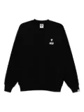 AAPE BY *A BATHING APE® logo-appliqué sweatshirt - Black