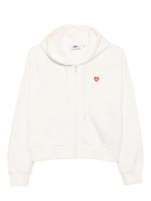 CHOCOOLATE logo-appliqué cotton hoodie