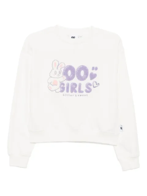 CHOCOOLATE embroidered-graphic cotton sweatshirt
