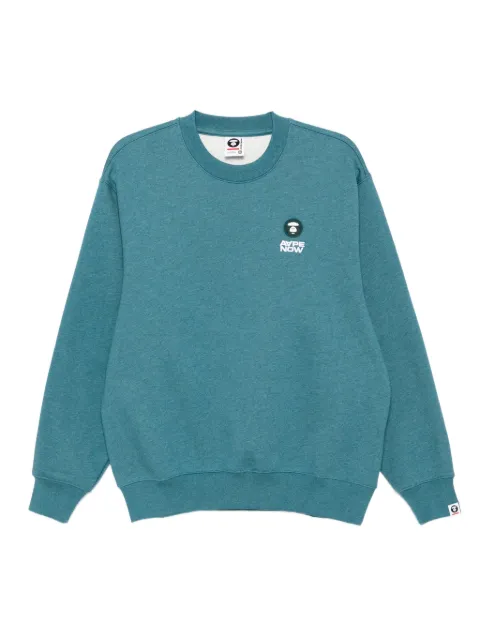 AAPE BY *A BATHING APE® logo-appliqué sweatshirt