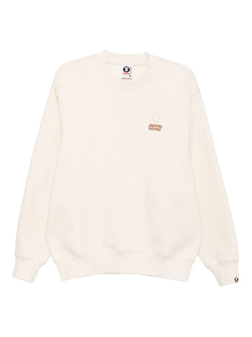 AAPE BY *A BATHING APE® logo-appliqué sweatshirt | Neutrals | Image 1