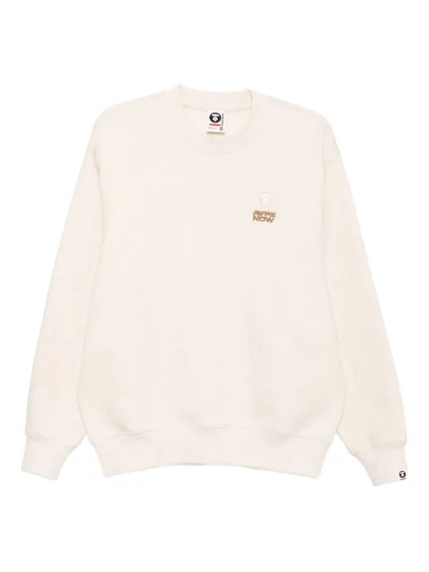 AAPE BY *A BATHING APE® sudadera con aplique del logo