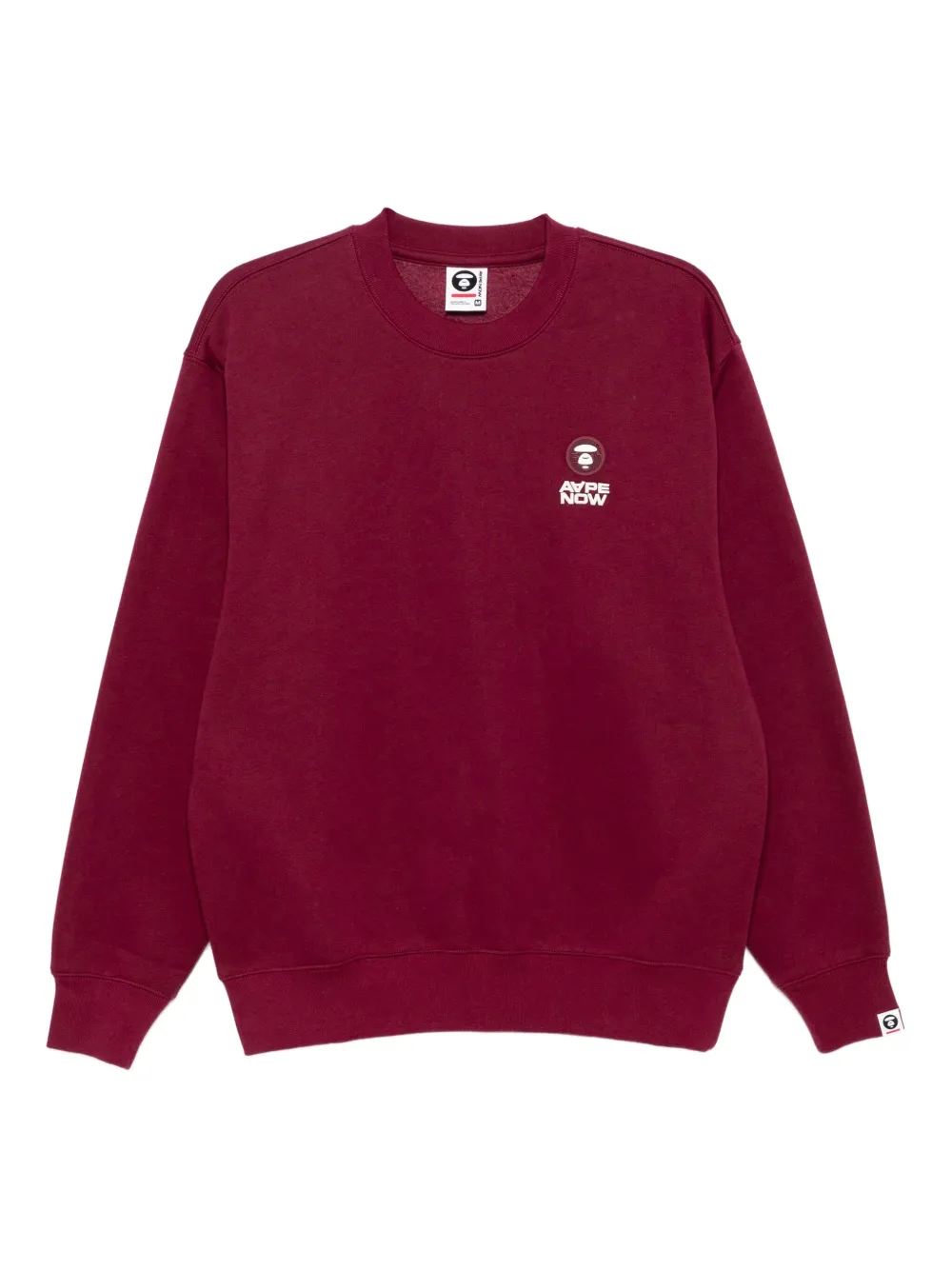 Aape By A Bathing Ape Logo-appliqué Sweatshirt In Red