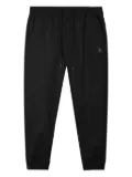 FINGERCROXX logo-patch cuffed trousers - Black
