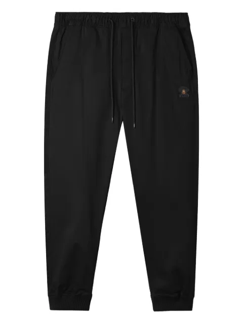 FINGERCROXX logo-patch cuffed trousers